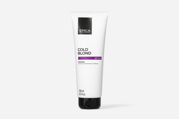 Маска для волос с фиолетовым пигментом «COLD BLOND», 250 мл