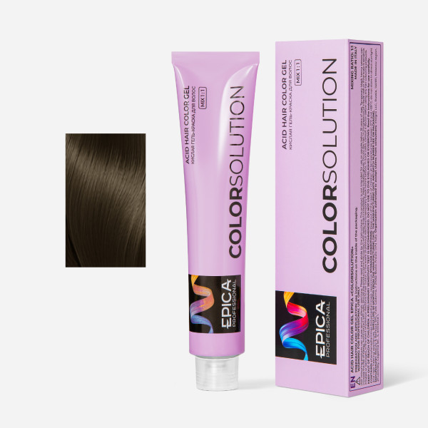 COLORSOLUTION 7N Кислая гель-краска Русый Натуральный, 100 мл.