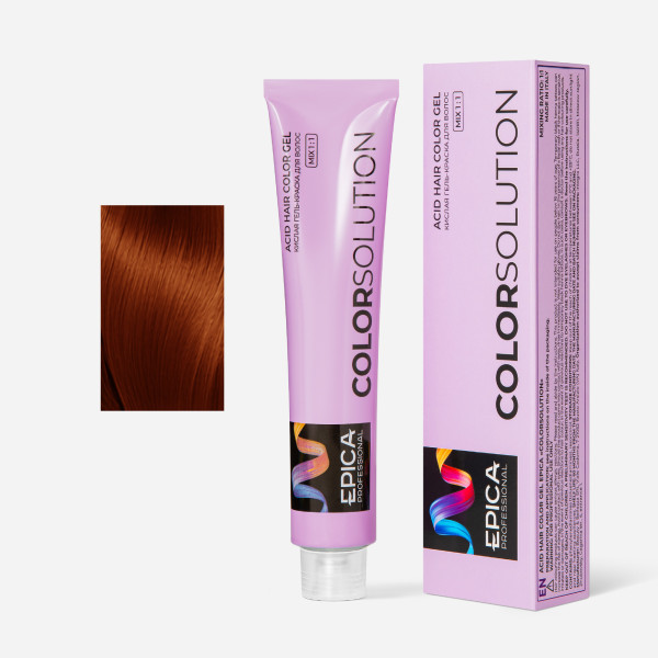 COLORSOLUTION 8.4 Кислая гель-краска Светло-Русый Медный, 100 мл.