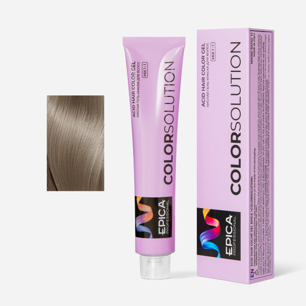 COLORSOLUTION 8.13 Кислая гель-краска Светло-Русый Пепельно-Золотистый, 100 мл.