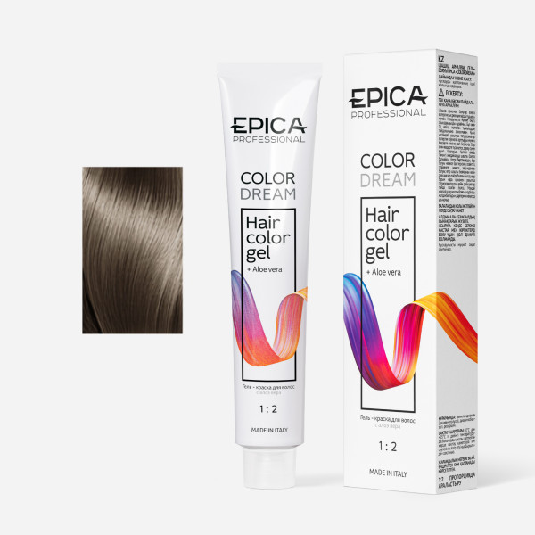 COLORDREAM 8.71 Гель-краска светло-русый шоколадно-пепельный, 100 мл.