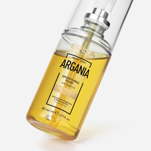 Флюид для гладкости и блеска волос «ARGANIA RISE Organic», 80 мл
