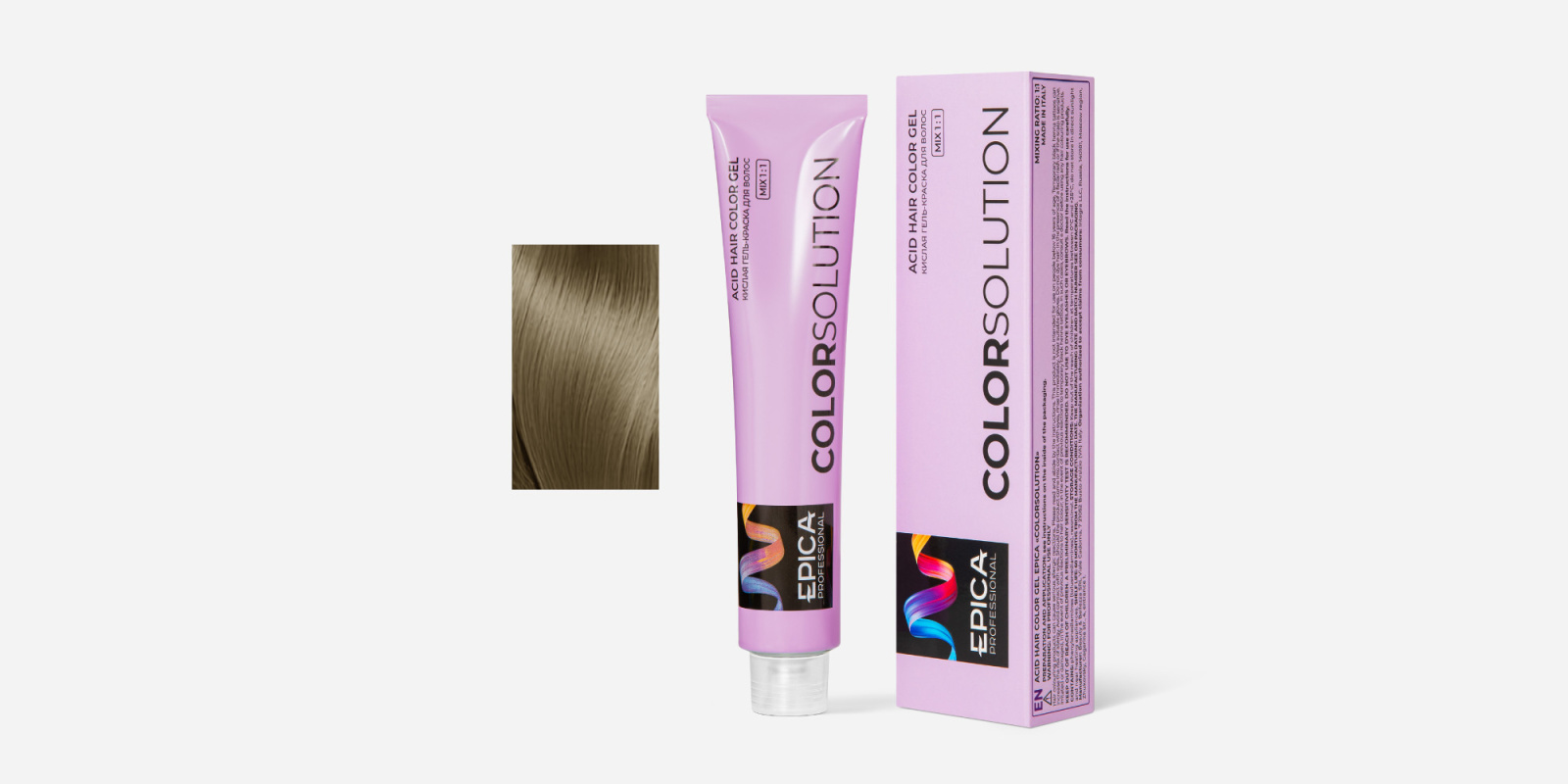 COLORSOLUTION 8N Кислая гель-краска Светло-Русый Натуральный, 100 мл.