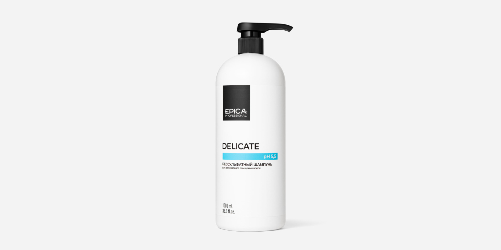 Бессульфатный шампунь для деликатного очищения волос «DELICATE», 1000 мл
